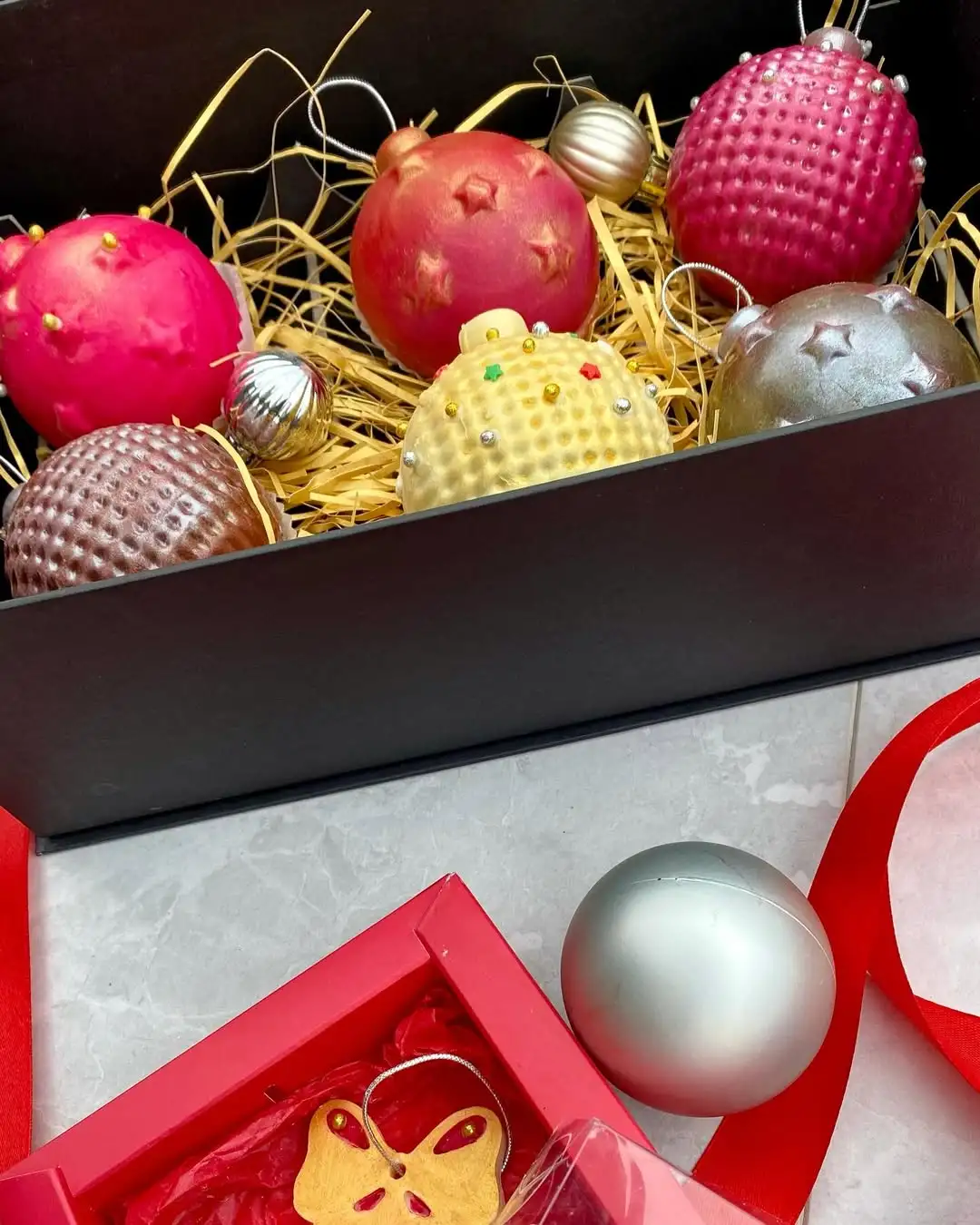 Какао-бомбочки в форме шара, 4 шт. фото 3